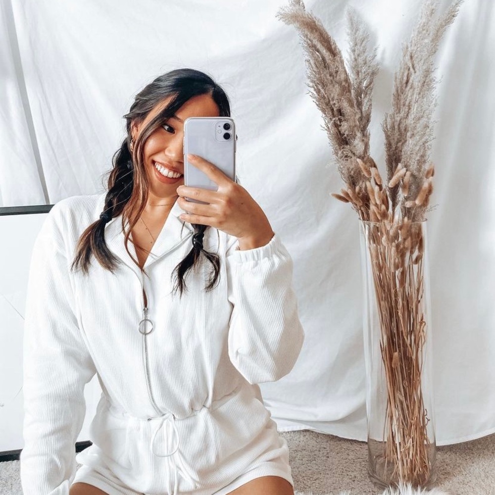 Princess polly white cozy romper